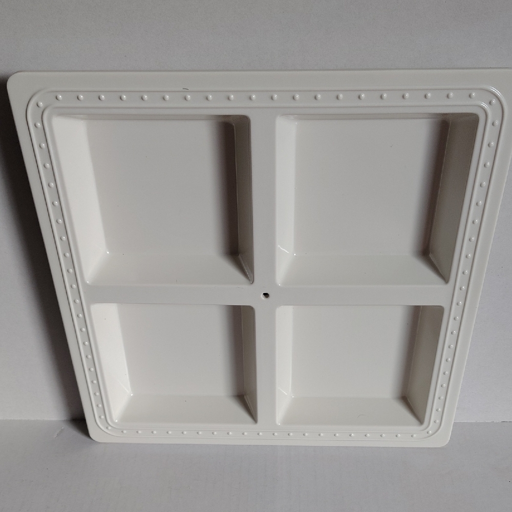 Nora Fleming Retired Pearl Dot Melamine Divided Tray